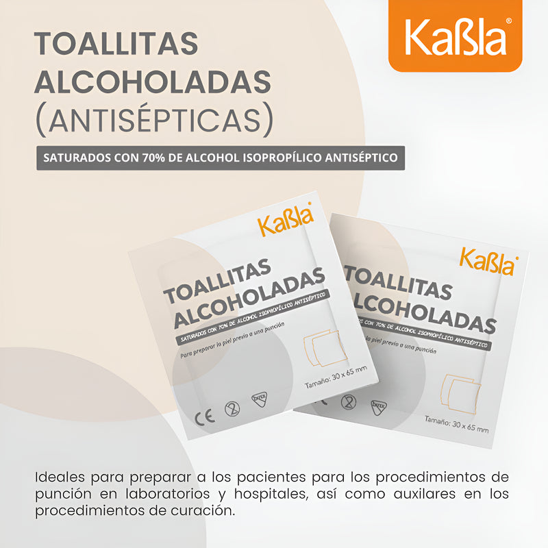 Cargue la imagen en el visor de la galería, Toallitas Alcoholadas Kabla - con 200 piezas