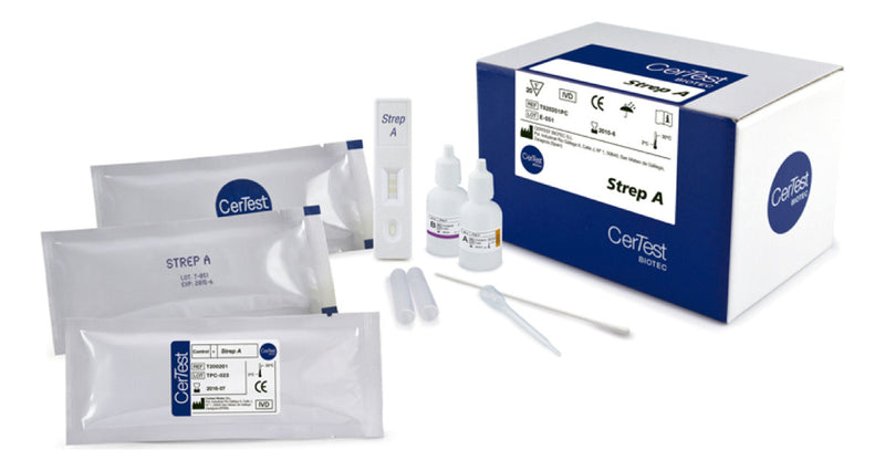 Cargue la imagen en el visor de la galería, Prueba para Estreptococo A Certest - Kit con 20