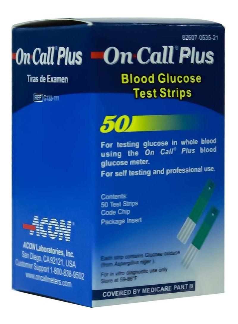 Cargue la imagen en el visor de la galería, Tiras reactivas para Glucómetro On Call Plus - Kit con 50