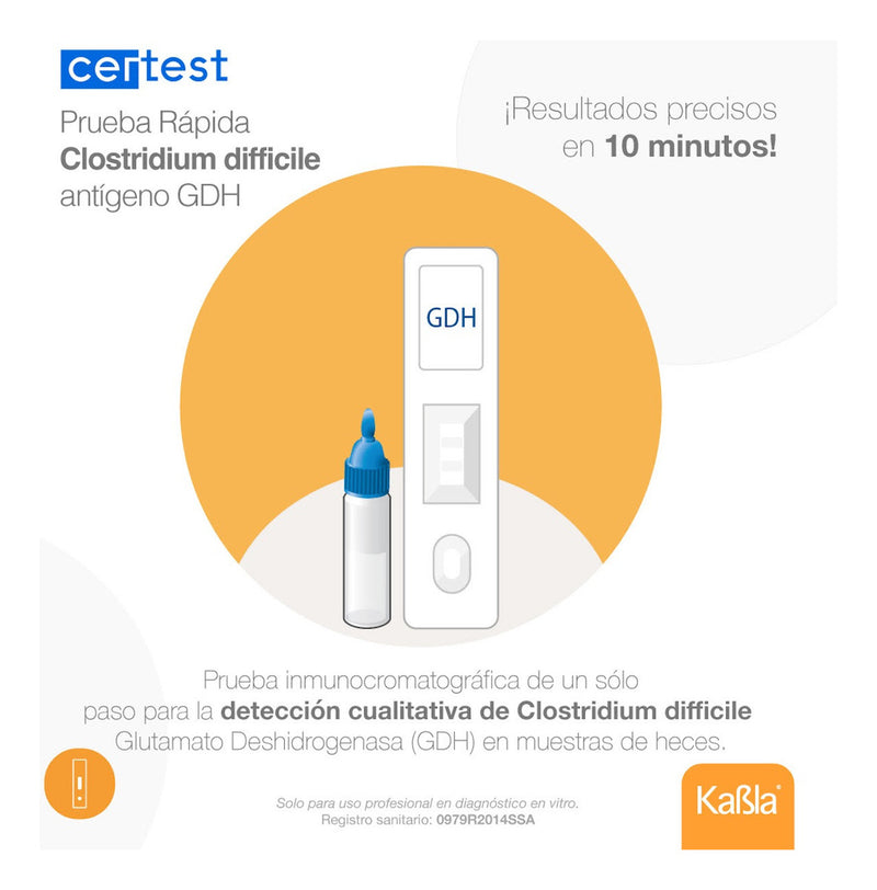 Cargue la imagen en el visor de la galería, Prueba de C. Difficile (GDH) - Kit con 20