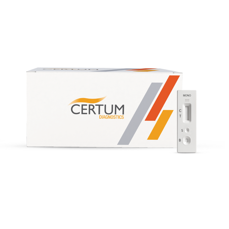 Cargue la imagen en el visor de la galería, Prueba de Mononucleosis Certum - Kit con 25