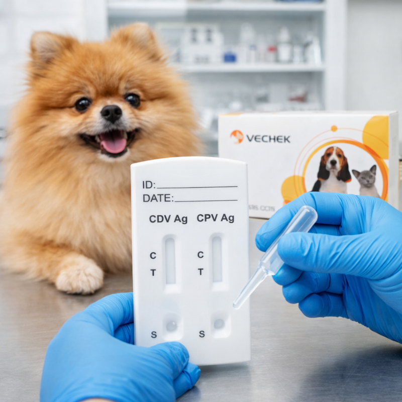 Cargue la imagen en el visor de la galería, Prueba de Distemper y Parvovirus Vechek - Kit con 10 pruebas