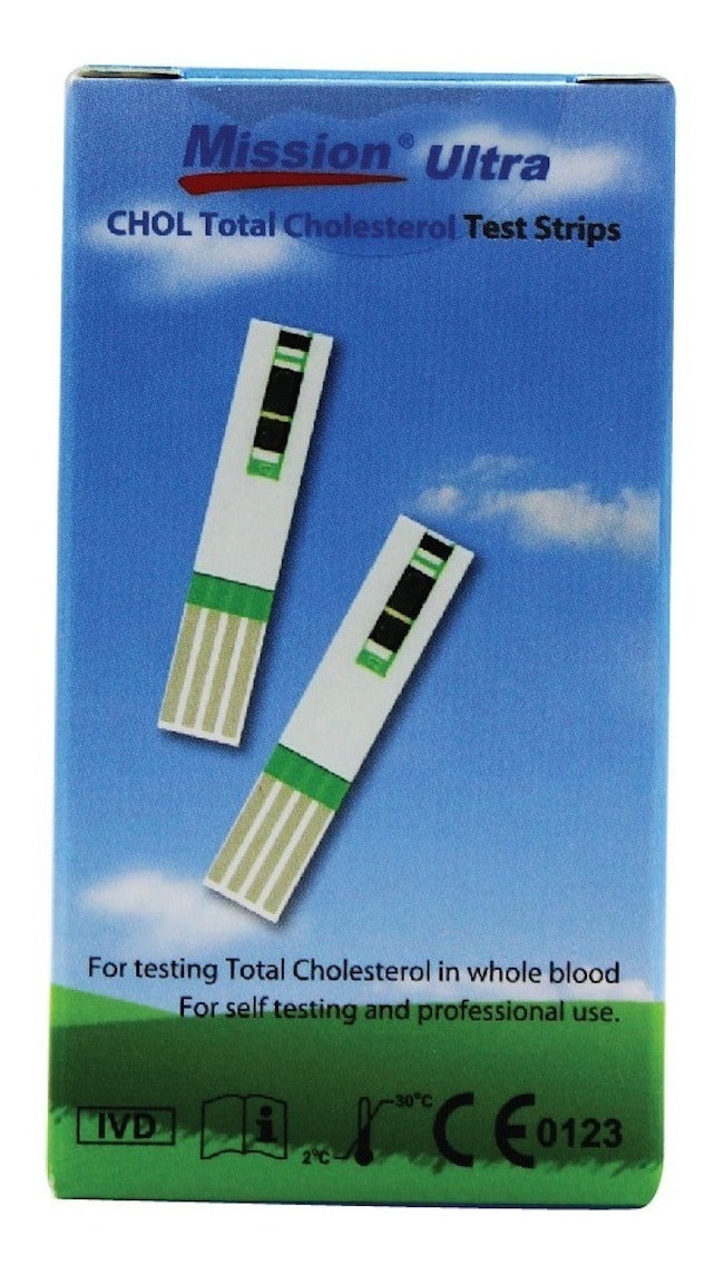 Cargue la imagen en el visor de la galería, Tiras para Medidor de Colesterol Mission Ultra - Kit con 25 pruebas