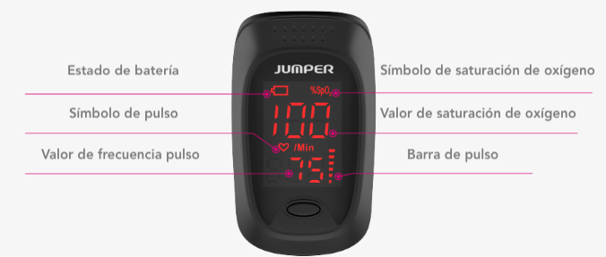 Cargue la imagen en el visor de la galería, Oxímetro de Pulso para dedo Jumper JPD-500D (Oled)