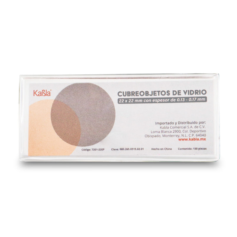 Cargue la imagen en el visor de la galería, Cubreobjetos de vidrio de 22 x 22 mm Kabla - con 150 piezas
