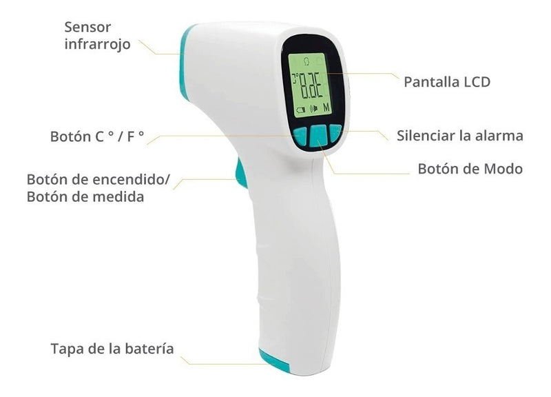 Cargue la imagen en el visor de la galería, Termómetro Digital Frontal De Distancia Jpd-fr202 De Jumper