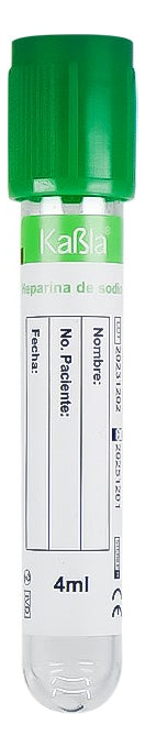 Cargue la imagen en el visor de la galería, Tubos tipo Vacutainer con Heparina De Sodio de 4 ml Kabla Vacuum Tube - Kit con 100 piezas