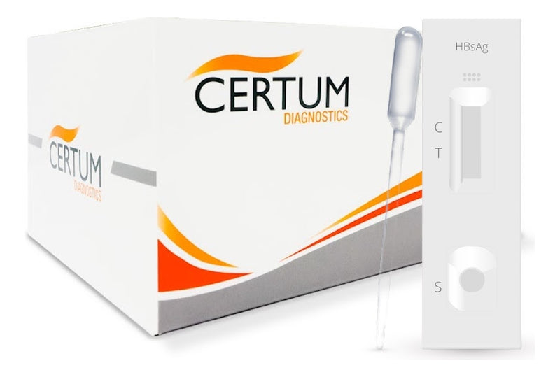 Cargue la imagen en el visor de la galería, Prueba de Hepatitis B Certum - Kit con 40