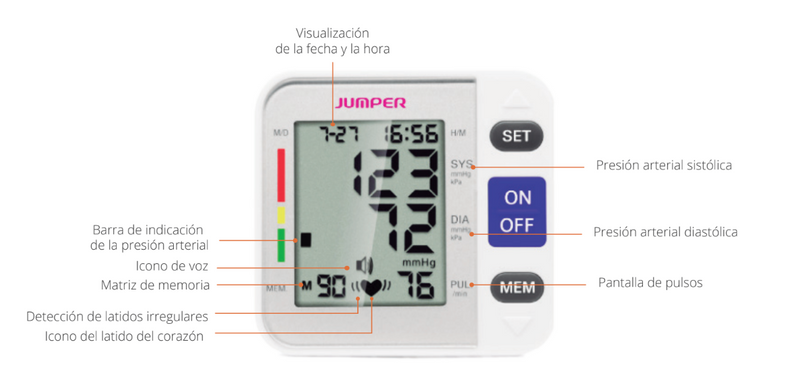 Cargue la imagen en el visor de la galería, Baumanómetro Digital Para Muñeca - Jumper