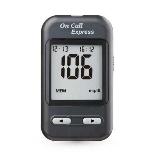 Cargue la imagen en el visor de la galería, Kit On Call Express, Glucómetro, 100 Tiras, 100 Lancetas, 1 Portalancetas