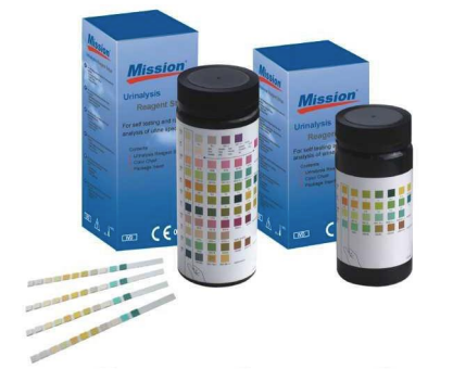 Tiras de Uroanálisis Mission de 10 Parámetros - Kit con 100 pruebas
