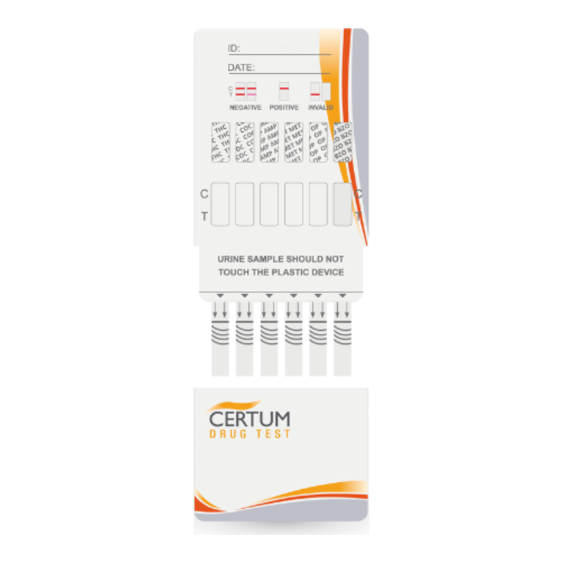 Prueba de drogas Certum: Panel (dip card)