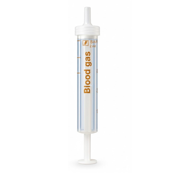 Jeringas de Gasometría Monovette con Heparina Litio equilibrada con Calcio de 2 mL Sarstedt - con 100 piezas