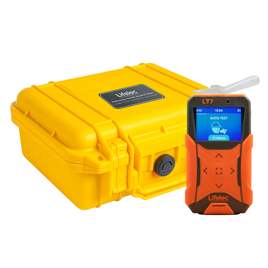 Alcoholímetro LT7 Lifeloc con pilas y boquillas