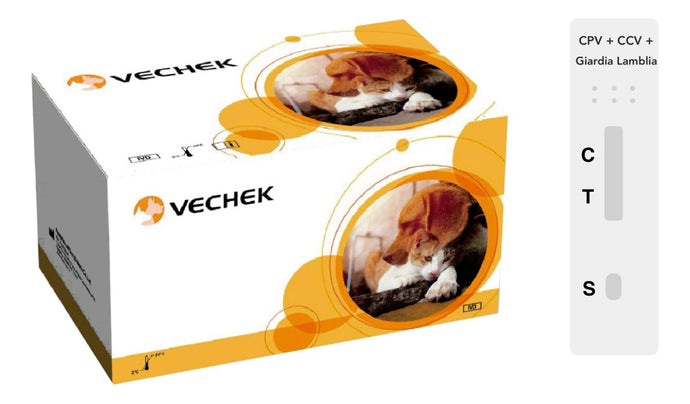 Prueba Parvovirus, Coronavirus, Giardia Lamblia Vechek - Kit con 10 pruebas