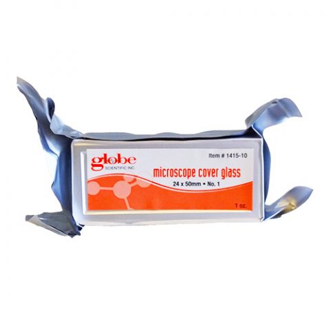 Cargue la imagen en el visor de la galería, Cubreobjetos de vidrio de 24 x 50 mm Globe - con 650 piezas
