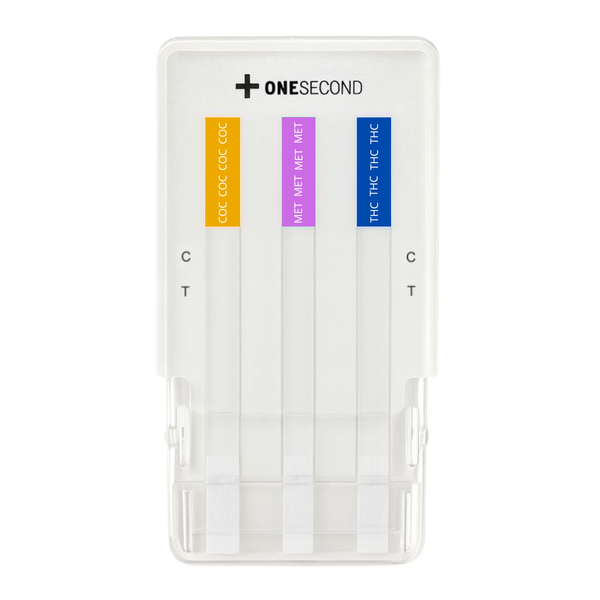 Panel de 3 parámetros (COC/MET/THC) One Second - Kit con 25