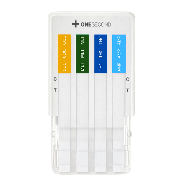 Panel de 4 parámetros (COC/MET/THC/AMP) One Second - Kit con 25