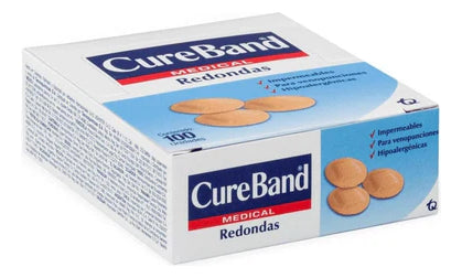 Cargue la imagen en el visor de la galería, Curitas Adhesivas Redondas Cureband - con 100 piezas
