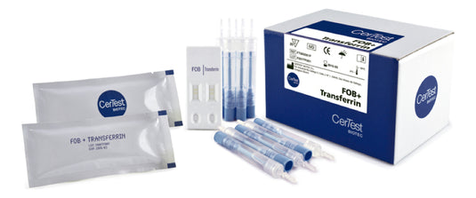 Prueba de Fob y Transferrina Certest - Kit con 20