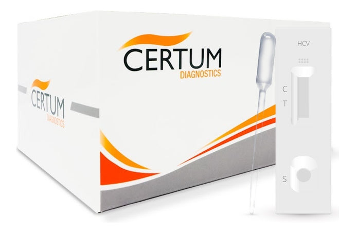 Prueba de Hepatitis C Certum - Kit con 40 pruebas