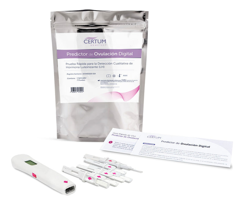 Cargue la imagen en el visor de la galería, Predictor de Ovulación Digital Certum Home Test - Kit con 7
