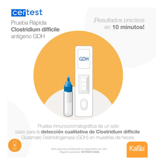 Prueba de C. Difficile (GDH) - Kit con 20
