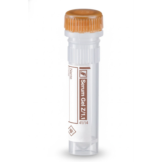 Microtubo preparado con Suero Gel de 1.1 mL Sarstedt - con 100 piezas