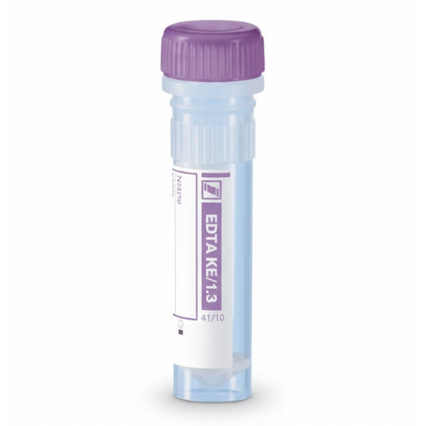 Microtubo preparado con EDTA K3 de 1.3 mL Sarstedt - con 100 piezas