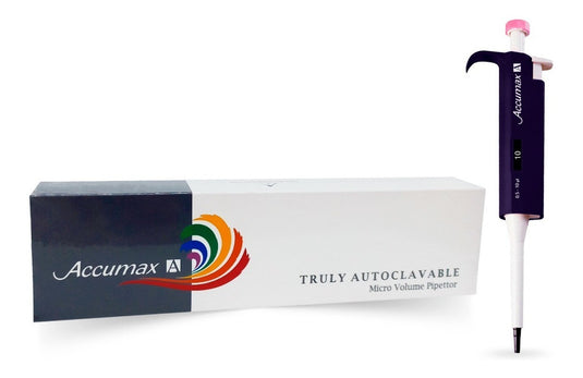 Micropipeta Accumax A de 1 canal y volumen de 0.5 a 10 ul
