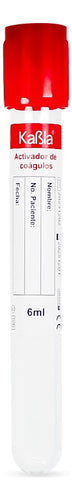 Tubos tipo Vacutainer con Activador de Coágulo de 6 ml Kabla Vacuum Tube - Kit con 100 piezas