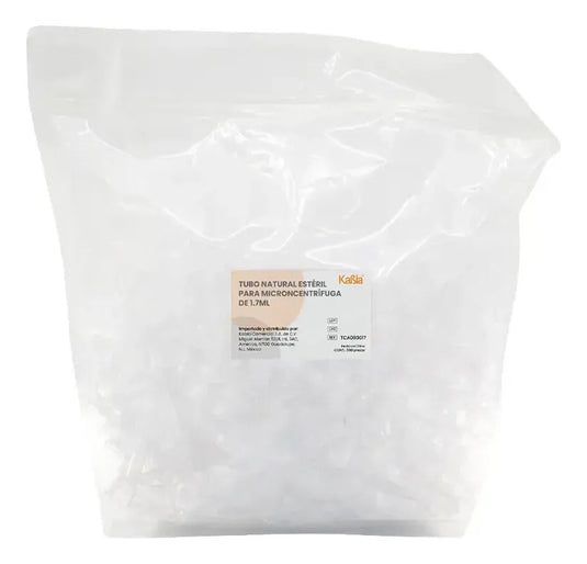 Tubos de Microcentrífuga de 1.7 ml Estériles Kabla - con 500