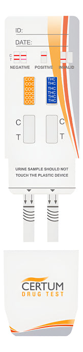 Panel de 2 parámetros (COC/THC) Certum - Kit con 25