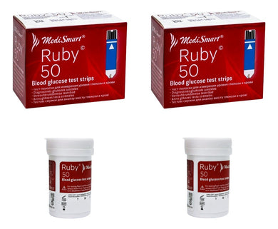 Tiras Reactivas Para Glucómetro Ruby - Kit Con 100 Pruebas
