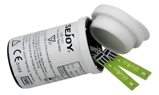 Tiras Para La Medición Cuantitativa De Ácido Úrico - 25pz