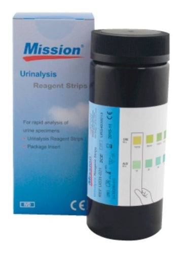 Tiras para Microalbuminuria (Creatinina/Albúmina) Mission - Kit con 25 pruebas