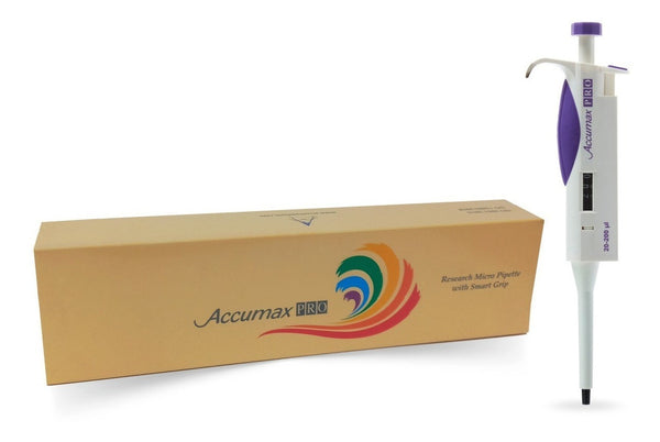 Micropipeta Accumax Pro de 1 canal y volumen de 20 a 200 ul