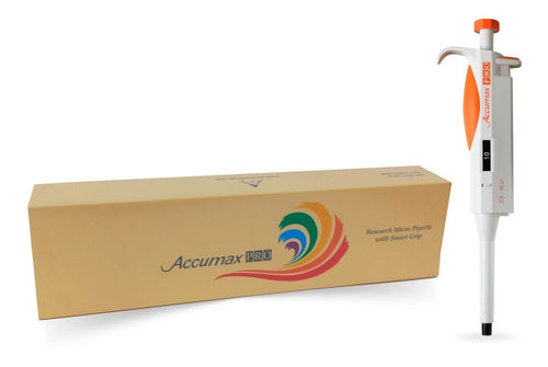 Micropipeta Accumax Pro de 1 canal y volumen de 0.5 a 10 ul