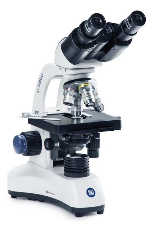 Microscopio Binocular EcoBlue EC-1152, Objetivos de 4, 10, 40, 100x, NeoLed - Euromex