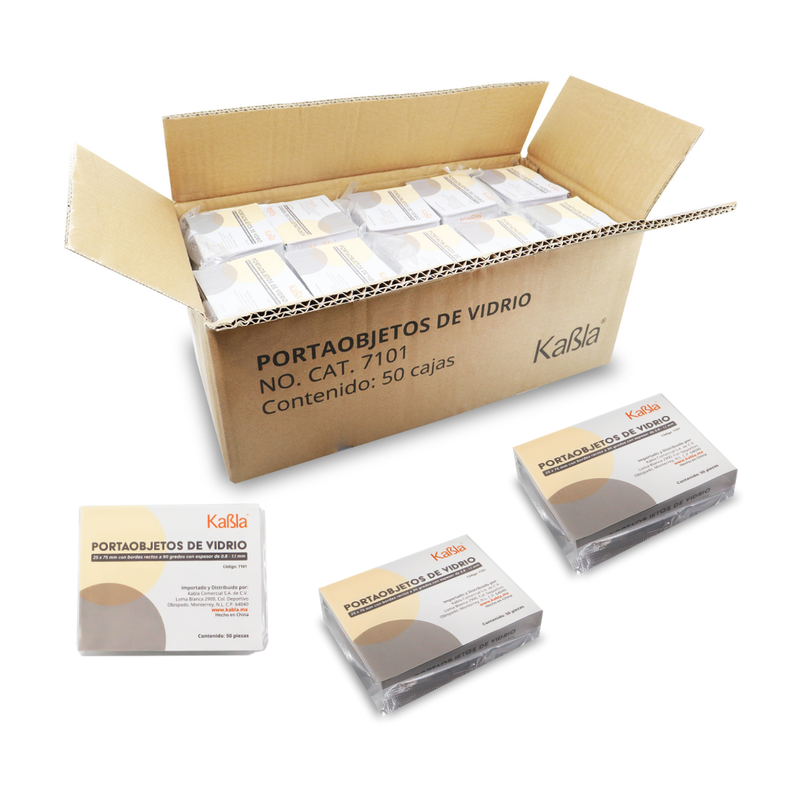 Cargue la imagen en el visor de la galería, Portaobjetos de vidrio de 25 x 75 mm Kabla - con 2500 piezas
