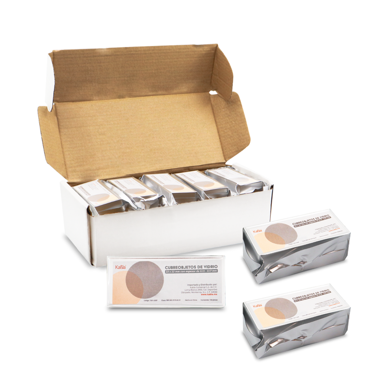 Cargue la imagen en el visor de la galería, Cubreobjetos de vidrio de 22 x 22 mm Kabla - con 30,000 piezas
