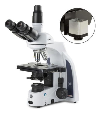 Microscopio Trinocular IScope 1153 PLi-HDS, Oculares EWF 10x/22 mm, Iluminación Kohler, LED - Euromex