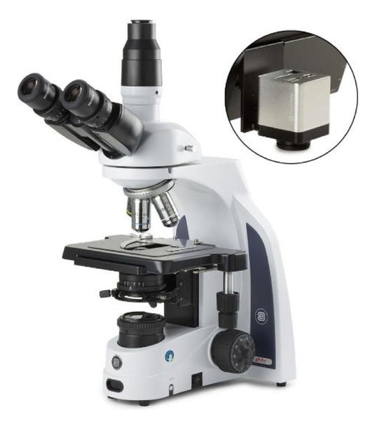 Microscopio Trinocular IScope 1153 PLi-HDS, Oculares EWF 10x/22 mm, Iluminación Kohler, LED - Euromex