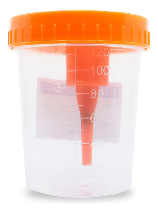 Contenedores de Orina Transfertop de 120 mL, estériles - con 300 piezas