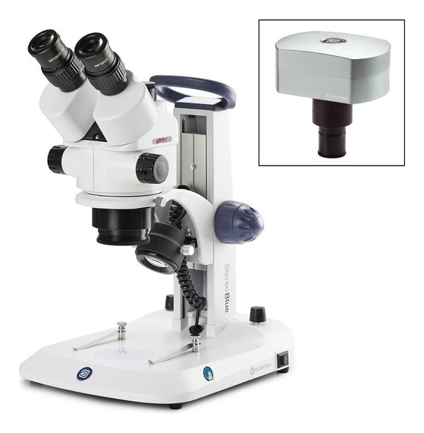 Estereoscopio Trinocular StereoBlue ESB-1903-DC18, con zoom de 0,7x a 4,5x - Euromex