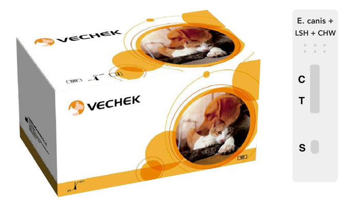 Prueba de Hemoparásitos Triple Vechek - Kit con 10 pruebas