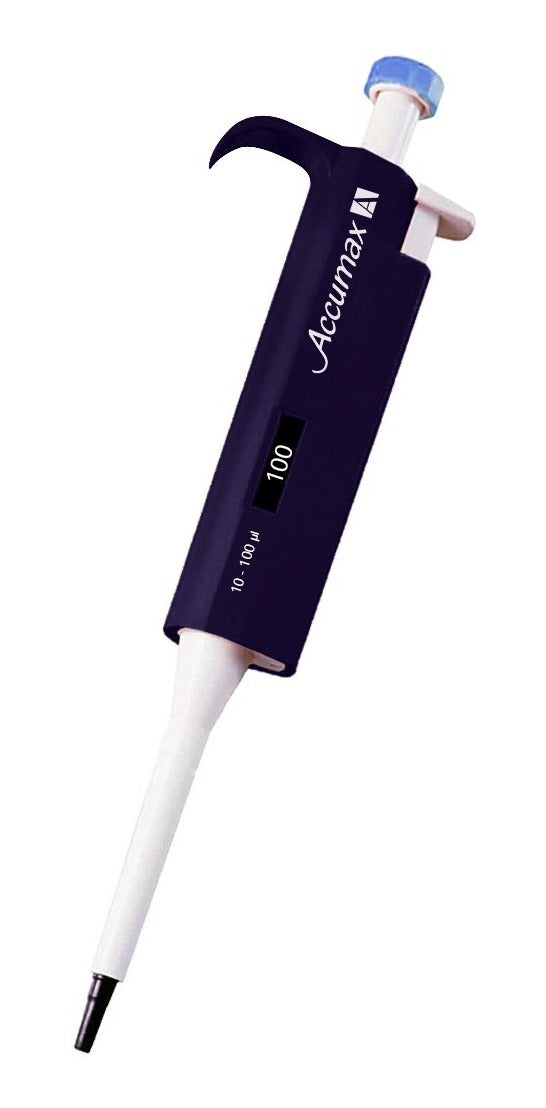 Micropipeta Accumax A de 1 canal y volumen de 10 a 100 ul