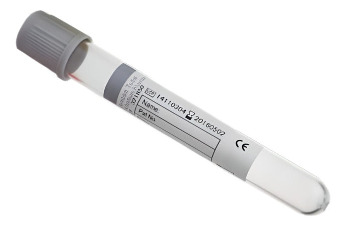 Tubos tipo Vacutainer con Fluoruro Sodio/Oxalato de Potasio de 4 ml Kabla Vacuum Tube - Kit con 100 piezas
