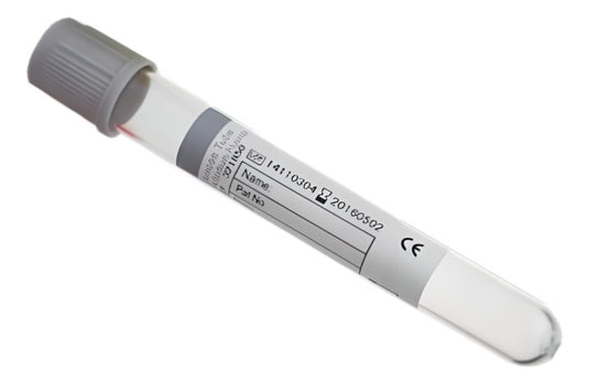 Tubos tipo Vacutainer con Fluoruro Sodio/Oxalato de Potasio de 4 ml Kabla Vacuum Tube - Kit con 100 piezas