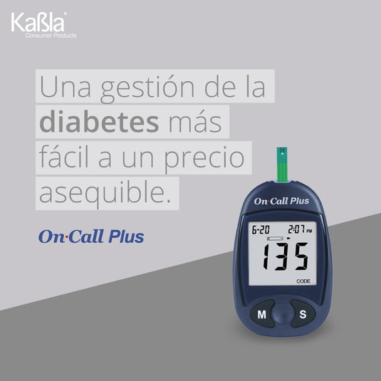 Kit On Call Plus - Incluye Glucómetro, tiras, lancetas y portalancetas